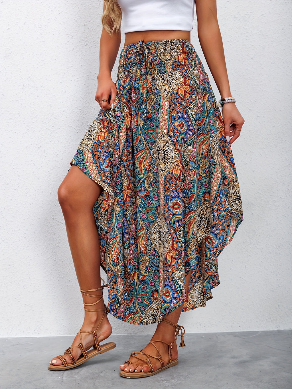 Zeitloser Boho-Sommer-Rock für Frauen - Adina